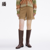播冬季 子女BDP4KD0603 短裤 新款 宽松休闲百搭气质简约时尚
