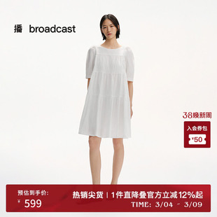 灯笼袖 短款 短袖 新款 娃娃裙BDS2LD2005 连衣裙女夏季 播商场同款