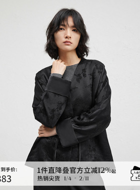 【新中式】播商场同款气质国风短外套女24秋新宽松上衣BDR8WD3393