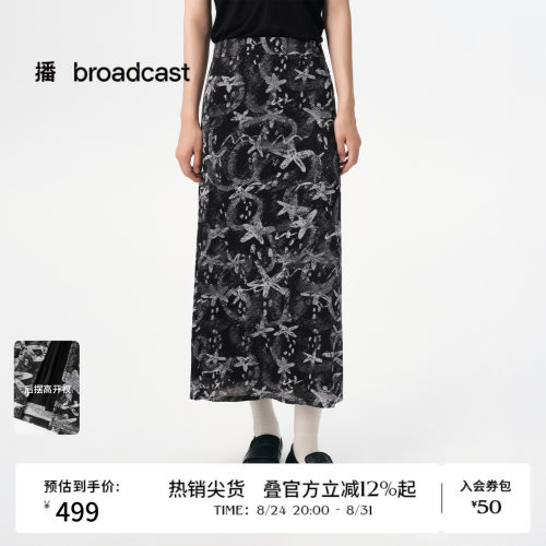 主题印花针织裙
