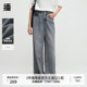 BDR3KD3007 女春秋可露丽宽松阔腿痞雅裤 播商场同款 复古做旧牛仔裤