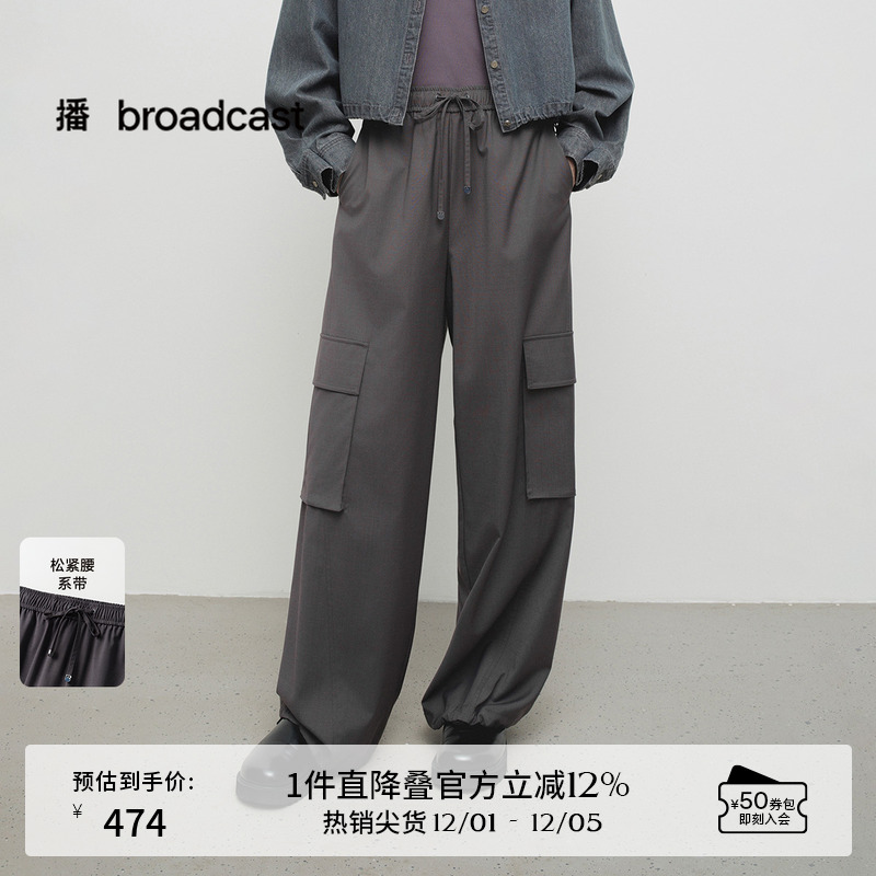 方形盖袋，工装风格