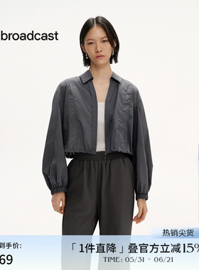 播商场同款美式休闲短款衬衫外套女夏季新款复古上衣BDS2CD2244
