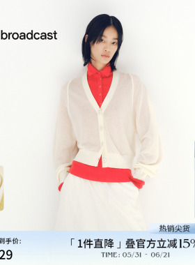 播商场同款法式宽松针织开衫女秋新品温柔上衣BDS3UD3205