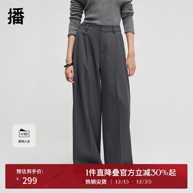 简约舒适宽边腰头，明线双唇袋