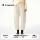 播白色通勤休闲裤 女秋冬宽松显瘦气质长裤 DDS4KD5168