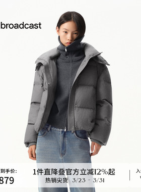 播商场同款防风抗寒短款立领羽绒服女秋冬新款外套BDS4RD3613