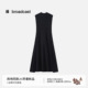 播商场同款 收腰小黑裙BDT1LD1040 新款 100%羊毛无袖 连衣裙女26春季