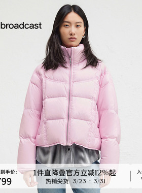 播商场同款半高领短款羽绒服女24冬新款宽松保暖外套BDR4RD4102