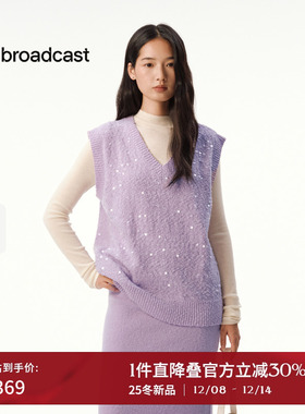 broadcast/播【胡可推荐】播25秋冬气质针织马甲女DDS4SD5203