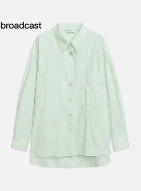 【薄荷曼波】播新中式褶皱衬衫女商场同款时髦文艺上衣BDR2CD1549