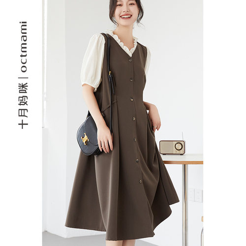 连衣裙孕妇十月妈咪夏季