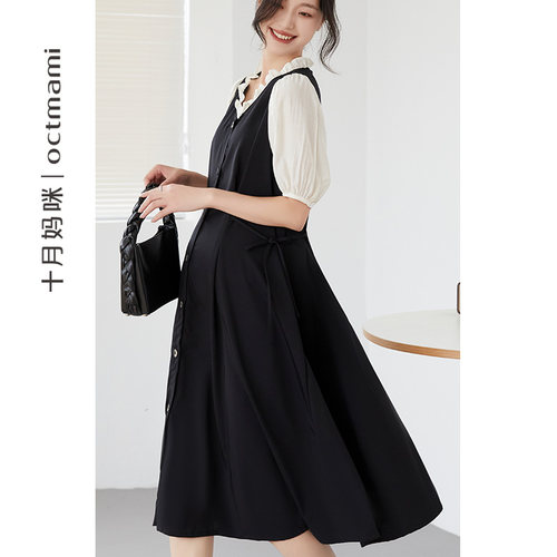 连衣裙孕妇十月妈咪夏季
