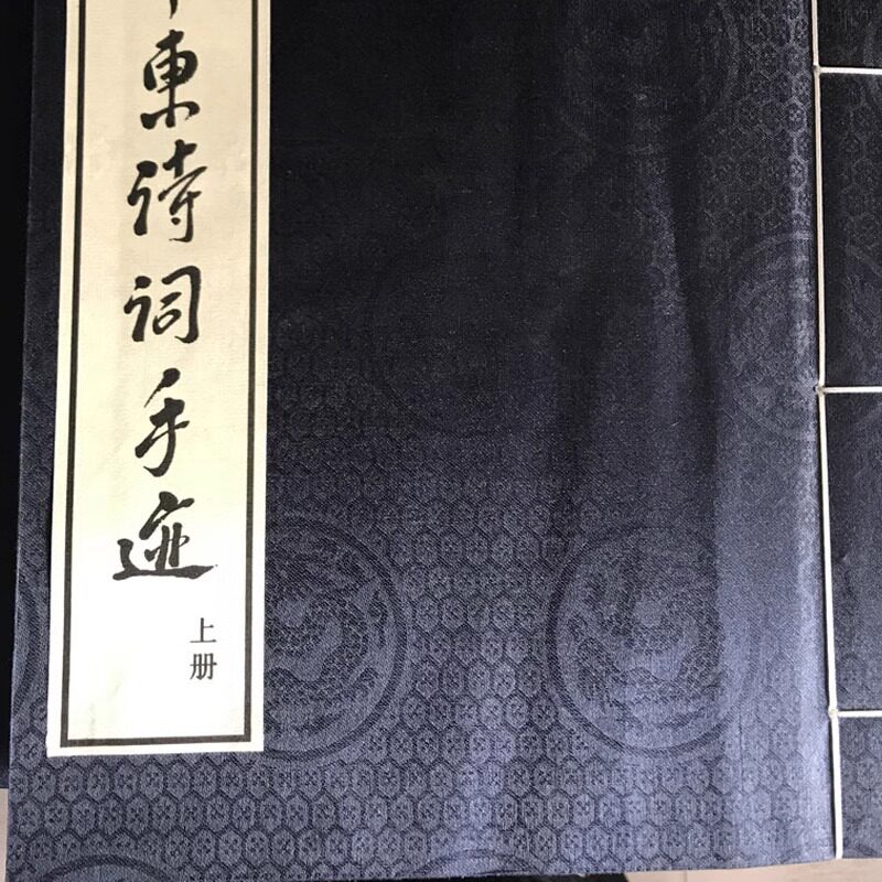 毛泽东诗词手迹 精装线装湖州真丝封面 珍藏版 畅销(1函2册)线装书局