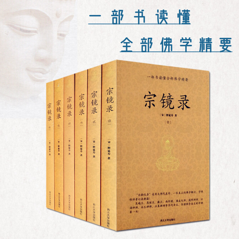 正版 宗镜录 全六册一部书宋释延寿著历代帝王高僧佛法佛学书籍入门修身养性书 全套书籍经典书套装禅学 西北大学出版社