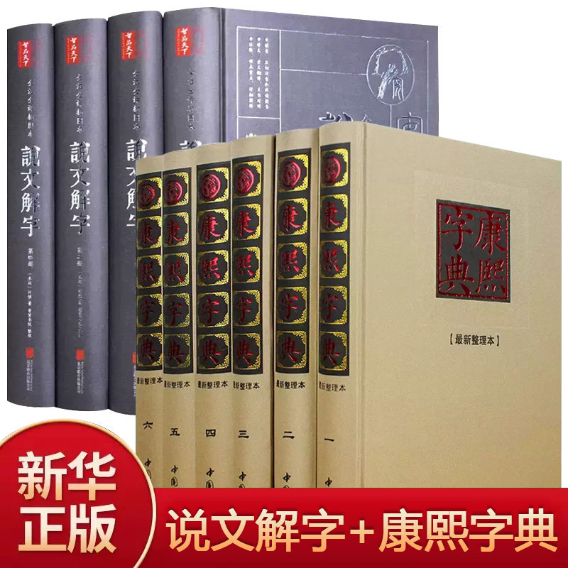 全套10册 说文解字+康熙字典老书 原版正版 康熙大字典汉语大词典 说文解字汉字文化研究 阅读古籍工具书 中华国学经典精粹 畅销书