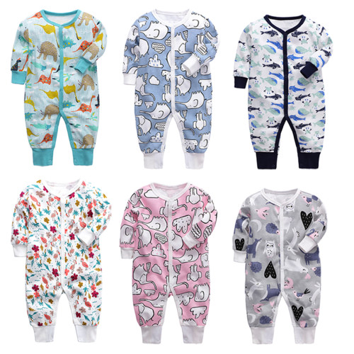 新生儿连体衣爬服春秋纯棉
