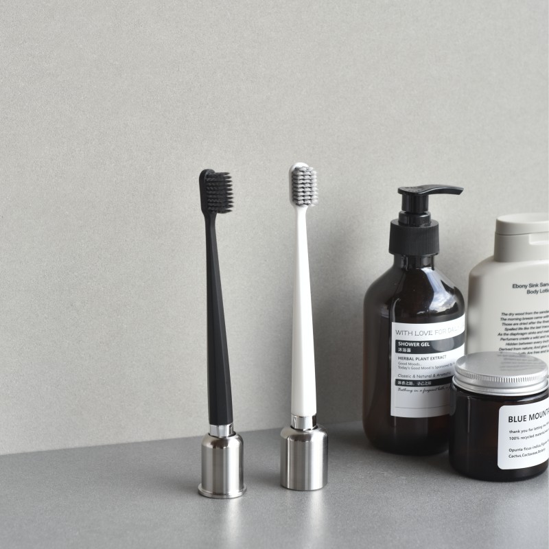 Hin简约304不锈钢牙刷座浴室卫生间电动牙刷立座牙具置物架底座