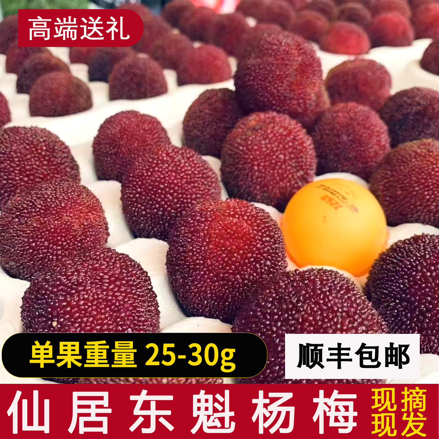 9A乒乓球大果96颗仙居东魁杨梅现摘现发当季新鲜孕妇水果送礼整箱