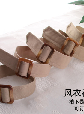 配色衣袖布绑带女装饰束口