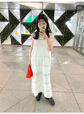 kas2024夏季 叠搭B备 贯穿4季的 两穿长款吊带连衣裙OP QC