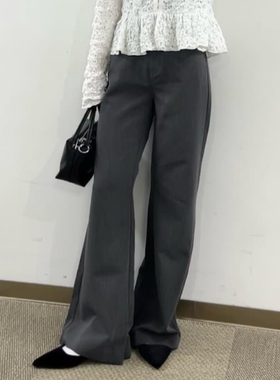 my2026春夏  微弹优雅气质款微喇叭长裤