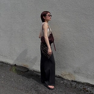 sen2025早秋 丝滑感面料宽松休闲长裤