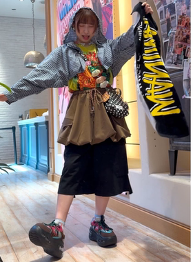 CP2025秋季 青春减龄抽绳腰带气球南瓜短裙QC