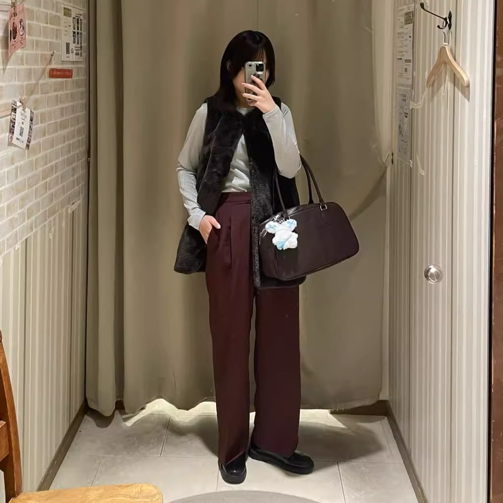 其他开襟甜美百搭中长款圆领