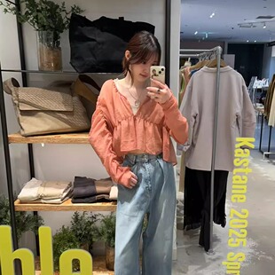 Kas2025夏季 配脖绳 前后两穿轻盈透感小衫 人气单品