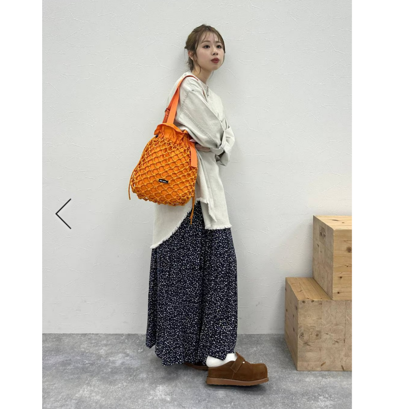 N2026夏季 田园小碎花柔软亲肤自然褶皱半身长裙