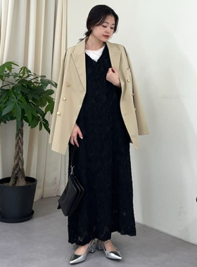 CP25年春季 合作款男女同款直筒型显瘦金属扣西装QC