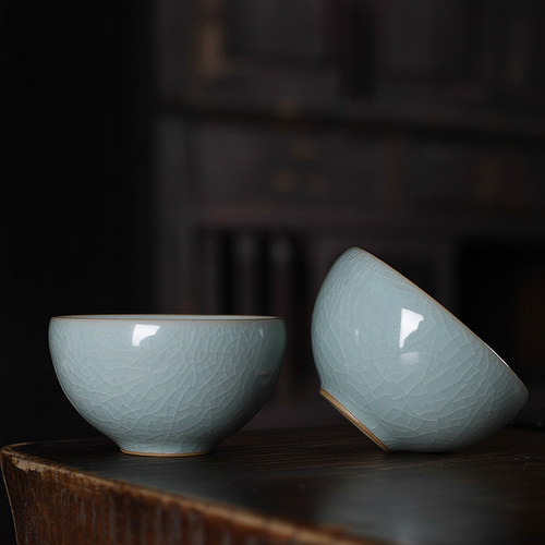 小号仿古风陶瓷家用主人杯单杯