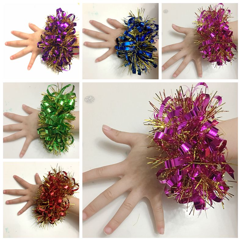 六一儿童节跳舞蹈手腕花幼儿园手环表演手花运动会啦啦队出场道具