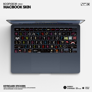 适用于mac air pro键盘贴纸苹果笔记本贴膜MacBookair13寸