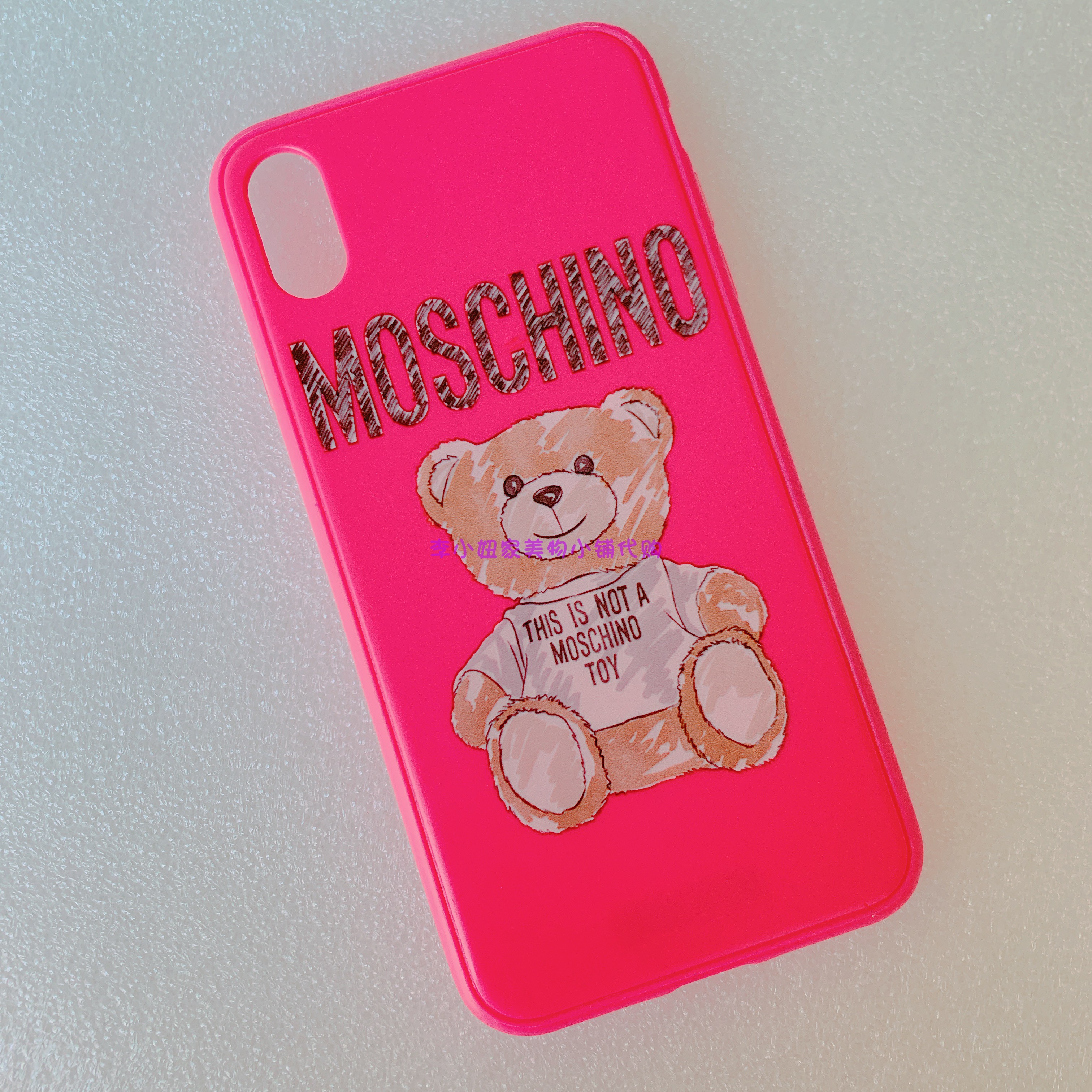 Korea purchasing MOSCHINO Moschino new pattern 19 Sketching bear IphoneX/XS/XS MAX Mobile phone shellin the 3C Digital Accessories, Cell Phone Accessories , Phone Protection Case/Shell  category - from Buy2taobao.com to provide professional Taobao agent buy service