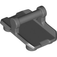 全新乐高LEGO正品零件 30166 2x3 4凸点带柄盾牌 6258991 深灰色