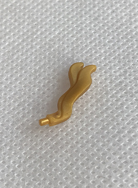 全新LEGO乐高正品零件 44740 头盔飘带 头饰 羽毛 6253219 珍珠金