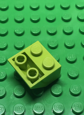 全新LEGO乐高 3660 45°2x2 斜面反向砖 4212708 4529679 浅绿色