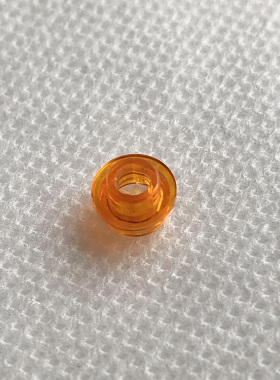 全新LEGO乐高 28626 85861 1x1 带孔圆板 6134722 6174023 透明橙