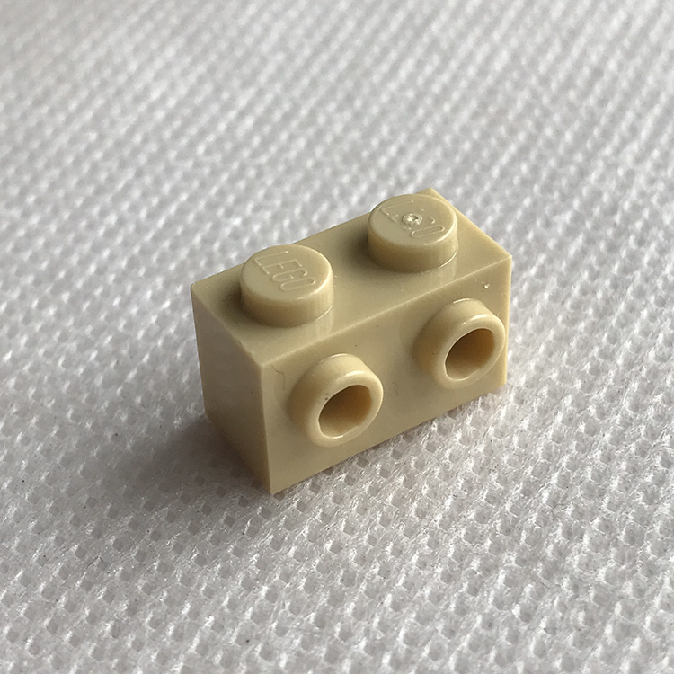 全新LEGO乐高零配件MOC 11211 1x2 砖单侧带双凸点 6024495 米色