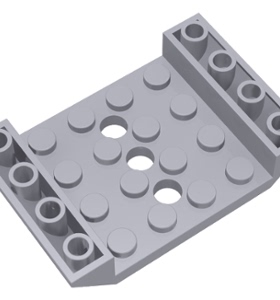 全新乐高LEGO正品 60219 4x6 带三孔反向斜坡面砖 4549997 浅灰色