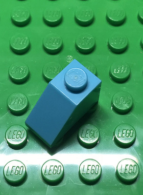 全新LEGO乐高正品零件 3040 45° 2x1 斜坡面砖 4619655 中湖蓝色