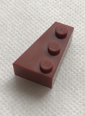 全新LEGO乐高 6565左 6564右 3x2 楔形砖 6253648 6253641 深红色