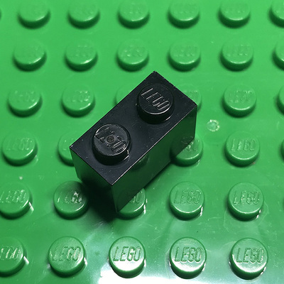 全新乐高LEGO正品零件配件MOC 3004 1x2 基础砖 300426 黑色