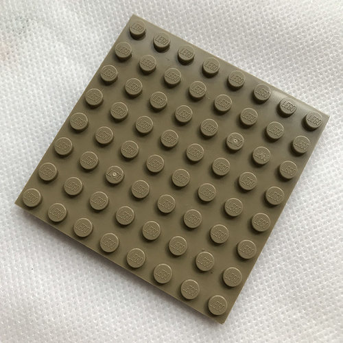 全新乐高LEGO正品零配件MOC 41539 8x8 基础板 4570111 深米色