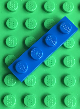 全新LEGO乐高正品零件配件MOC 3710 1x4 基础板 371023 蓝色