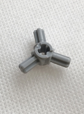 全新LEGO乐高零件 57585 三叉 三向 十字轴连接件 4502595 浅灰色