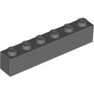 全新乐高LEGO正品零件配件MOC 3009 1x6 基础砖 4211100 深灰色