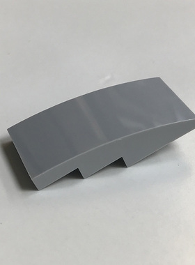 全新LEGO乐高正品零件 93606 2x4 光面弧形斜坡砖 4622742 浅灰色